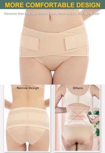 Back Brace for Lower Back Pain Women Lower Back Pain Relief, Adjustable Waist Belt Mueller Back Brace for Women, Lumbar Support Brace Sacroiliac Belt, Sciatica Pelvis Lumbar Hip Pain Relief (Medium)
