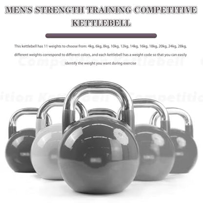 Kettle Bells Weight Men's Strength Training Competitive Kettlebell, Home Fitness Steel Dumbbell, Anti-Rolling Flat Bottom Design, Abdominal/arm Muscles(Purple-20kg)