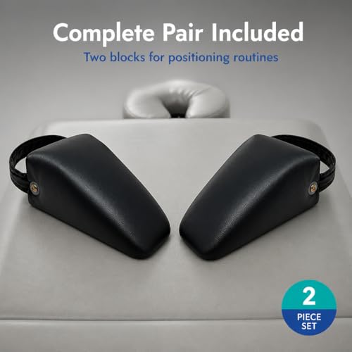 Pelvic Sacral SOT Blocks Non Slip Base 1/Pair Upholstered Black