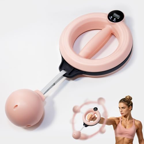 Ann Katy 360 Rotating Wrist Forearm Trainer for Home Gym Arm Toner Workout - color: Pink