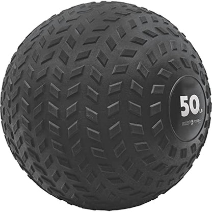Champion Sports Rhino Fitness Slam Ball – Sand-Filled, Bounce-Resistant Ball for Strength & Conditioning, 6–50 lb - style: 50 Pound