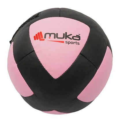 3 kg Wall Ball Soft Synthetic Leather Shell Weighted Medicine Ball for Pilates, Yoga, Strength Training & Physical Therapy with Non-Slippery Grip