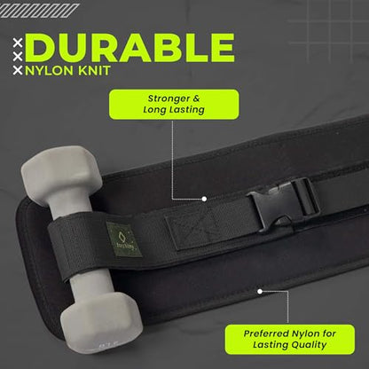 Adjustable Hip Thrust Belt for Dumbbells, Kettlebells & Plates | Slip-Resistant Padding For Hip Protection | Portable & Comfortable Booty Belt For Women | Ideal For Gym, Home & On-The-Go Workouts