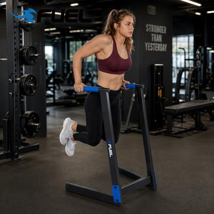 Fuel Pureformance Dip Station | Bodyweight Training | Multiple Options - color: Black/Blue