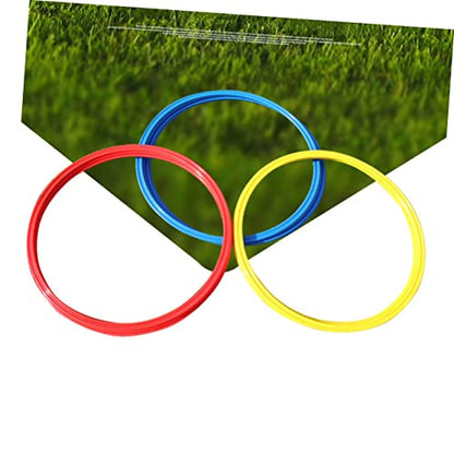 Soccer Agility Rings Set 9pcs Training Equipment for Football Basketball Abs Material