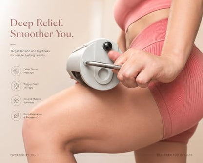Electric Fascia Roller Massager Stick for Trigger Point Therapy, Deep Tissue Massage, Muscle Recovery & Body Relaxation