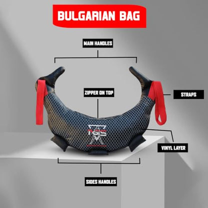 PGS Strength Training Bag, 11LB/33LB/55LB, Fitness Sand Bag, Home Gym Weight Training, Multifunctional Workout Bag - UNFILLED - size: 15 KG (33 LBS)