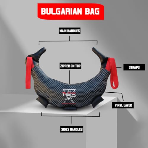 PGS Strength Training Bag, 11LB/33LB/55LB, Fitness Sand Bag, Home Gym Weight Training, Multifunctional Workout Bag - UNFILLED