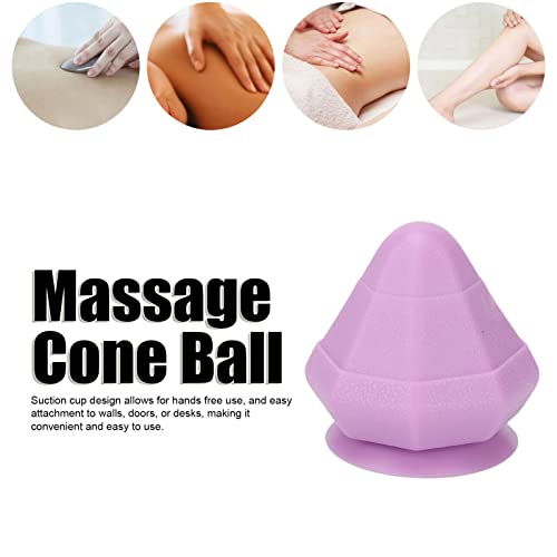 Massage Cone Ball, Myofascial Release Tool, Portable Reduce Soreness Suction Massaging Cone Ball with Suction Cup Design for Sore Muscles, Myofascial Release, Stress Relief,