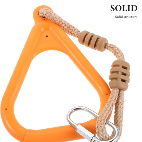 BESTonZON Gymnastics Rings with Straps, Non-Slip Adjustable Workout Rings for Indoor and Outdoor Fitness, ’s Bodyweight Exercise Play Set Attachment
