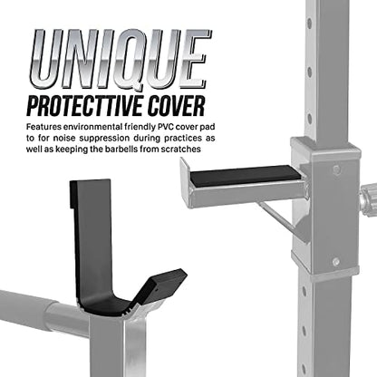 Yes4All Squat Rack for Home Gym, Adjustable Barbell Stand Rack, Multi-Function Weight Lifting, Dip Bar Station, Bench Press Rack Stand, Weight Plate Storage - Capacity Up to 600LBS
