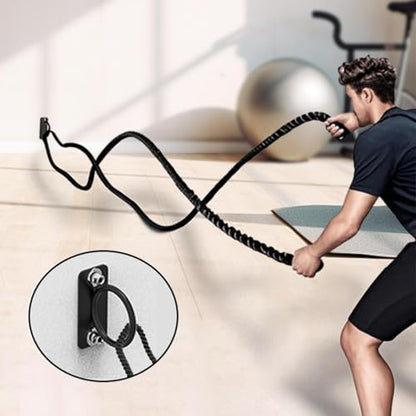 predolo Battle Rope Anchor Gymnastic Rings Boxing Equipment with Screw Storage Hook