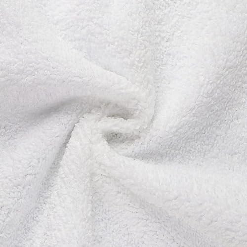 Orighty Microfiber Washcloths Bulk Towels Set 100 Pack, Highly Absorbent and Soft Feel Face Cloths, Multi-Purpose Wash Cloths & Hand Towels for Bathroom, Hotel, Spa, and Gym, 12x12 Inch, White - color: White