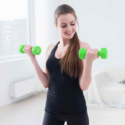 Neoprene Dumbbell Set for Women & Kids - Light Dumbbell Set (1/2/3, 2/3/5, 3/5/8, 5/10/15 LB) with Storage Plastic Case, Packed In Pairs, Set of Small Weights for Home, Living Room, Bedroom - size: 1+2+3 LBS