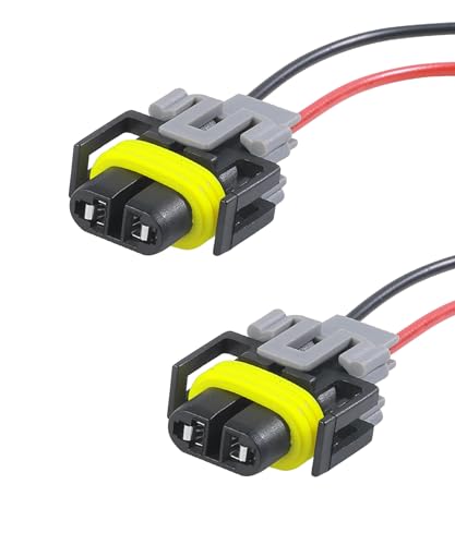 Fog Light Wiring Harness Kit,Car Accessories Universal H8 H9 H11 Fog Light Harness.Automotive Replacement Electrical Wiring Harnesses,Suitable for Most Cars,SUV,RV,Sedan,Trucks (2PCS) - size: 2PCS