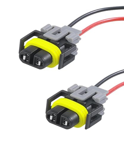 Fog Light Wiring Harness Kit,Car Accessories Universal H8 H9 H11 Fog Light Harness.Automotive Replacement Electrical Wiring Harnesses,Suitable for Most Cars,SUV,RV,Sedan,Trucks (2PCS) - size: 2PCS