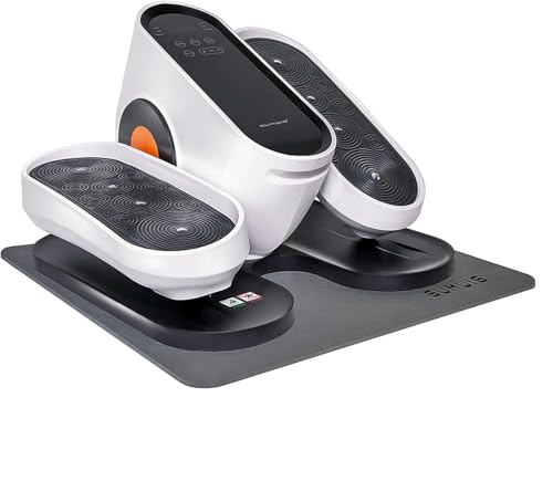 Under Desk Elliptical Equipment Mat, Electric Leg Foot Exerciser Machine Mat while Sitting for Seniors, Anti-slip and Lightweight Ellipse Rubber Matt to Protect Concrete, Hardwood Floors,Carpet - size: Small