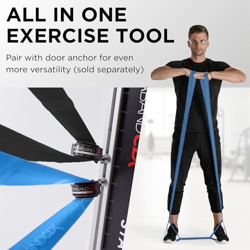 THERABAND CLX Resistance Band with Loops, Fitness Band for Home Exercise and Workouts
