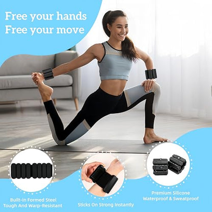 Wrist Weights,Silicone Adjustable Ankle And Wrist Weights For Women & Men