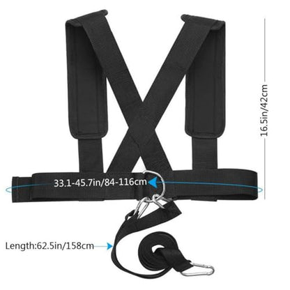 Speed Training Sled Harness Quick Release Buckle Resistance Training Harness Heavy-Duty Buckles Fitness Equipment for Runners, Athletes, Outdoor, Gym