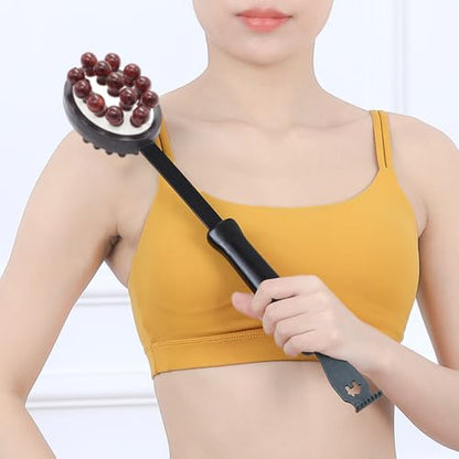 Body Massage Hammer,Telescoping Meridians Back Knock Massager,Detachable Heads Back Scratcher,Portable Gua Sha Massage Relaxing Tool