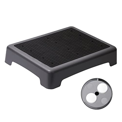Fotree One Step Stool, Non-Slip Mobility Step Platform for Senior ＆ Adults, Safety Step Platform for Stair, Car, Bed, Chair, Shower, Bathtub, Outdoor, 3.5 Inch High Rise Stairs 440 Lbs Capacity