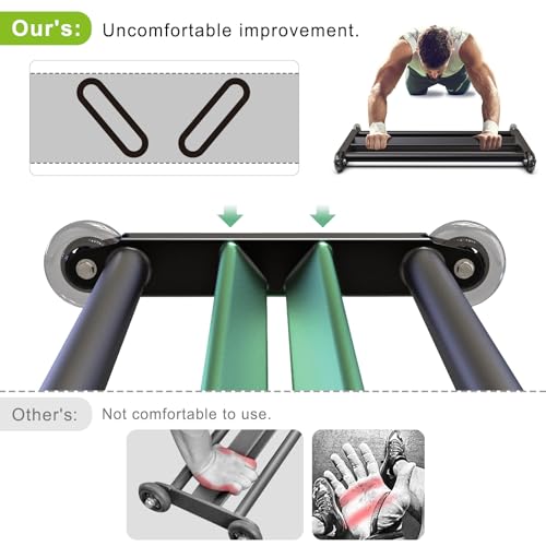 SELEWARE Glute Ham Glider Heavy Duty Ab Glute Glider Machine, Exercise Wheels for Smooth Hamstring Curl Abdominal and Leg Workouts, Multifunctional Ab Glute Machine for Home & Commercial Gym - color: A: 27.5" L*15" W