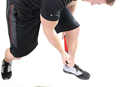 The Muscle Roller Stick, Massage for Legs | Great Gifts for Runners Men/Women, Athletes, Exercise - Shin Splints, Trigger Point - Red Elite Hard, 17" - color: Red