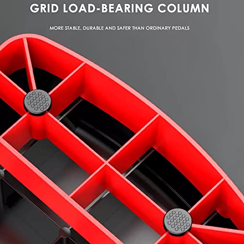 45Cm Adjustable Fitness Pedals Aerobic Step Platform Exercise Board for Home Yoga Pedal Fitness Equipment Exercise Aerobic Step - color: Red
