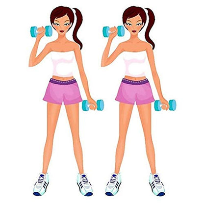 Random Water Filled Dumbbell Adjustable Weight Fitness Equipment For Women Home Office Workout Pink Green Polypropylene 26x10 cm 92 cm Handle