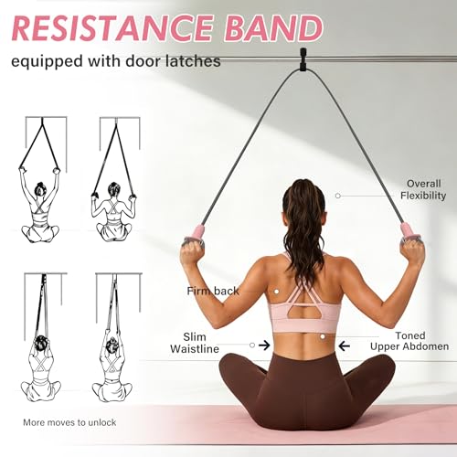 HTQ Adjustable Dumbbell Set for Women, 2-17LBS Total Plate Weight Home Workout Equipment with Kettlebell, Wrist Weights, Resistance Tube, Jump Rope, Pink/Green Free Weights Set for Women at Home - color: Pink