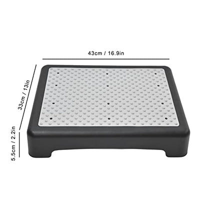 Indoor Outdoor Step Stool Anti Slip Half Step Lightweight Stackable Mobility Platform Step Half Step for Stairs, Cars, Bed, Chair, Shower, Portable Step Riser for Elderly and Disabled