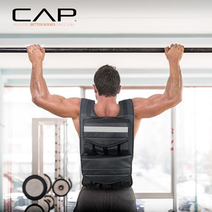 CAP Adjustable Weighted Vest 20–150 lbs for Strength Training, Running & Workouts, Weight Vest for Men & Women, Fitness Training Vest - style: 70lbs