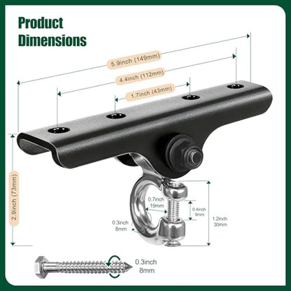 Heavy Duty Swing Hanger,180° Silent Oscillation, 800 lbs Capacity, for Playground, Swing Set, Hammock, Yoga, Punching Bag