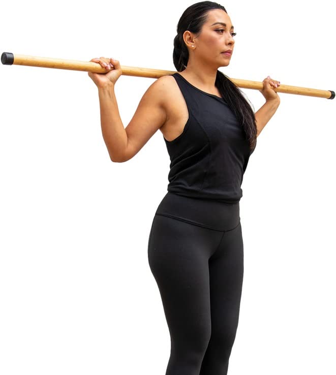 MobileVision Bamboo Stick for Fitness and Physical Rehabilitation - size: 61.5 INCH + 44.5 INCH Combo