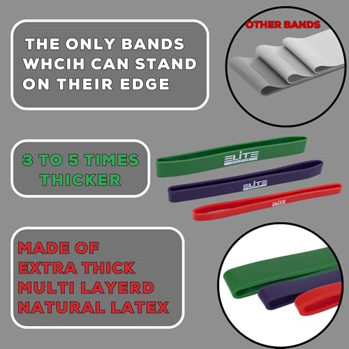 Heavy Thick Resiance Bands Set of 3, Monster Short Bands, Deadlift Band, Glute Activation, Booty Exercise, Hip Band and Dynamic Warm