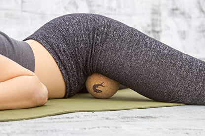 4" Large Cork Massage Ball Natural Firm Ultra-Light Eco-Friendly Hips, Shoulders, Chest Large Massage Ball