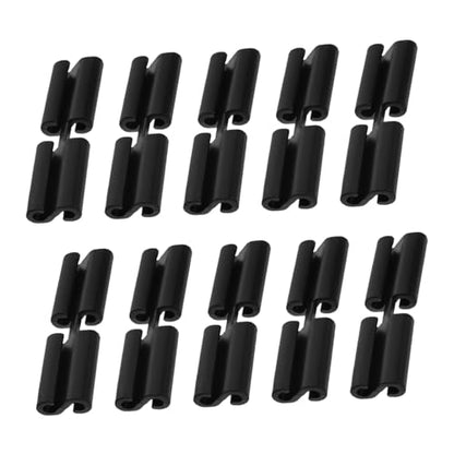 VICASKY 10pcs Weather Resistant Agility Pole Connector Clips for Football Training Durable Exercise Equipment Connectors Easy Setup for Soccer Drills and Speed Rings