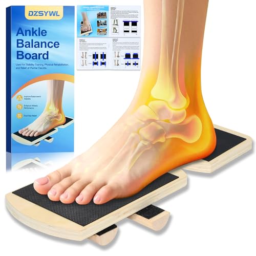 Ankle Balance Board and Foot Strengthener, Used for Physical Therapy Training for Sprains, Achilles Tendon Pain, and Plantar Fasciitis, Single-leg Balance Board With User Manual