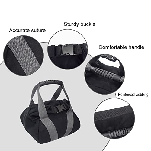 Canvas Workout Sandbag, Ergonomic Handle Adjustable Yoga Sandbag Adjustable Kettlebell Kettlebell Handle Sandbag Portable Bag for Home Training, Yoga, Fitness