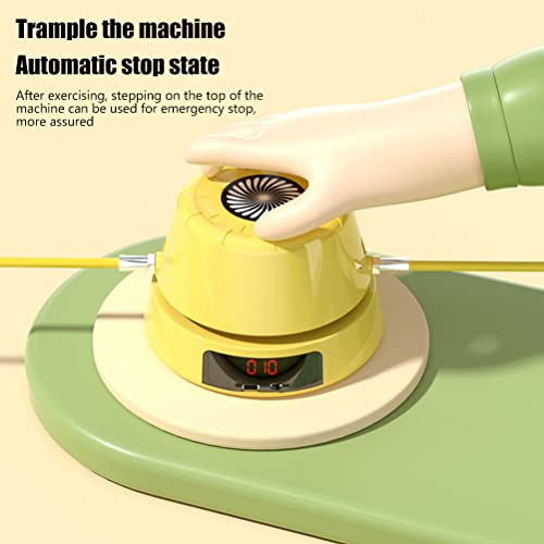 Smart Jump Rope Machine, Electric Rope Skipping Machine Rechargeable Jump Rope Rope Skipping Sports for Indoor Outdoor Workout Jumping Rope with Remote Control for Home Gym Party