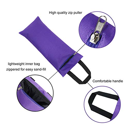 Foldable Filled Yoga Sandbag with Single Handle for Yoga Weights and Resistance