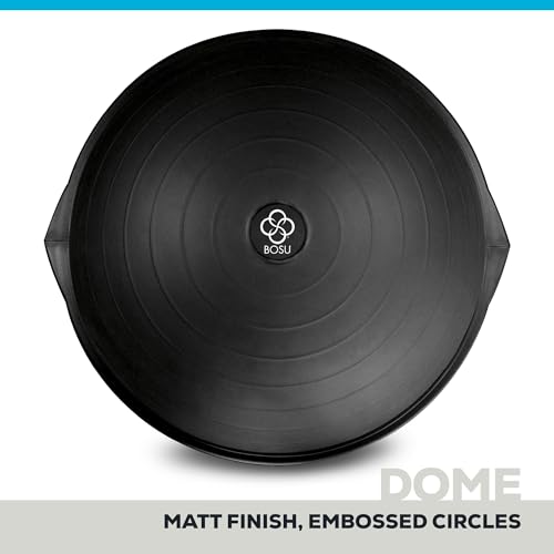 BOSU Pro Balance Trainer, Half-Ball Training Equipment, 300 lb Capacity, Stability Exercise Tool with Resistance Bands Non-Slip Base