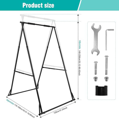 Generic Foldable Free Standing Multifunctional Exercise Rack 771.6LBS Capacity Portable Pullup Bar Station for Home Gym