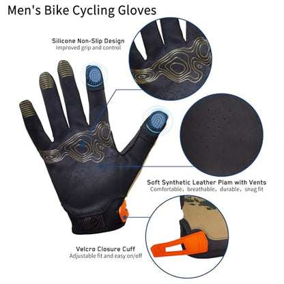 Cycling Gloves for Bike Riding Running MTB - color: Green, size: Small