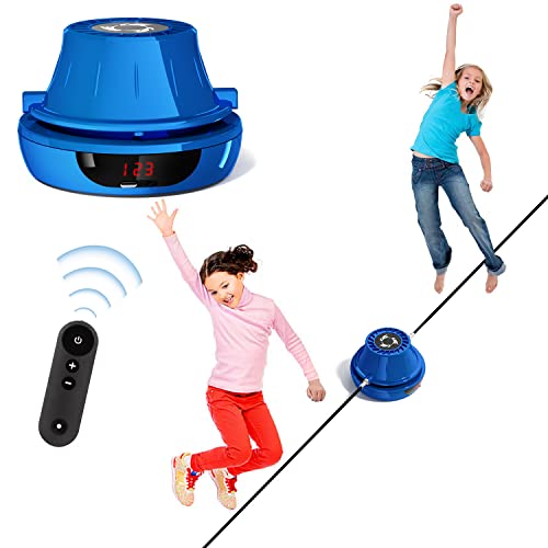 Smart Jump Rope Machine Electronic Skipping Ropes 1-10 Speed Level Adjustment Multiplayer Jumping Rope Groups Rope Skipping LED Display Counter Workout for Women/Men/Kids