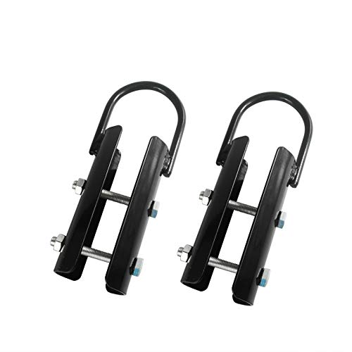 1½" Climbing Rope Clamp, 2 Sets 1.5” Battle Rope Attachment Hook Accessories, Rope Clasp for Rope Climb, Climbing Training Garage Home Gym Workout Fitness Strength Training