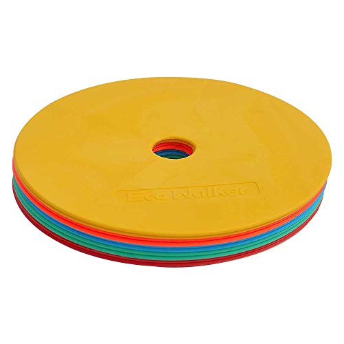 Flat Cones Spot Markers Soccer Basketball Sports Speed Agility Training - color: MULTICOLOR