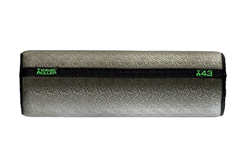 Travel Roller® Deluxe Foam Roller *Black* with Free Online Instructional Videos & Poster, Original (12.5" x 4.3")