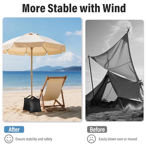 12 Pack Sandbags Weight Bags for Photo Studio Photography Video Equipment, Empty Sandbag Set for Backdrop Stand, Photo Tripod, Canopy, Umbrella Base, Picnic Table, Tent, Fishing Chair